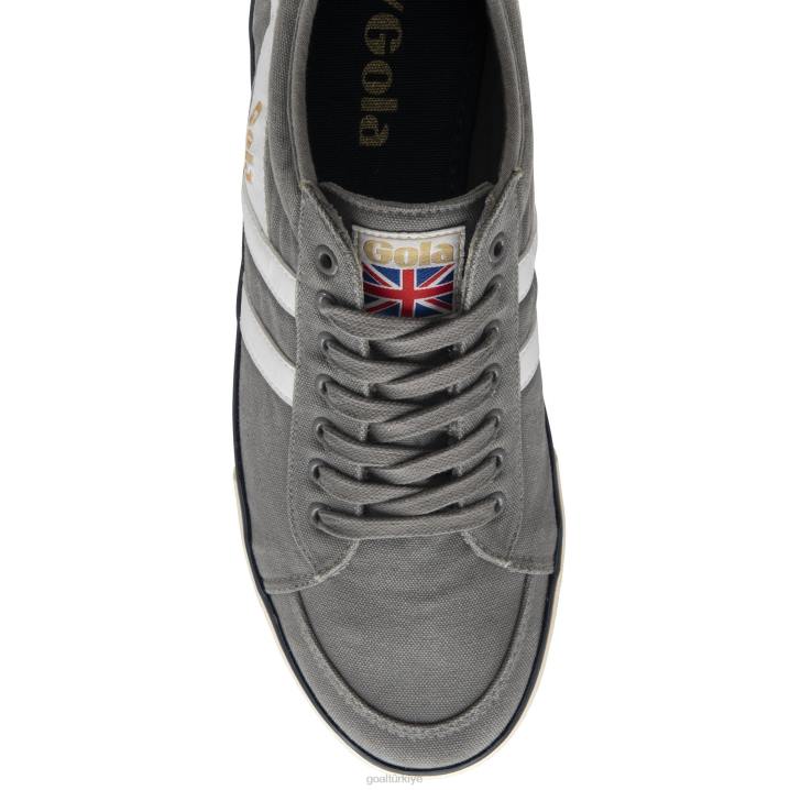 ayakkabı Z2PF89 erkekler Gola vegan klasikleri comet plimsoll spor ayakkabı 4 kül/beyaz/lacivert