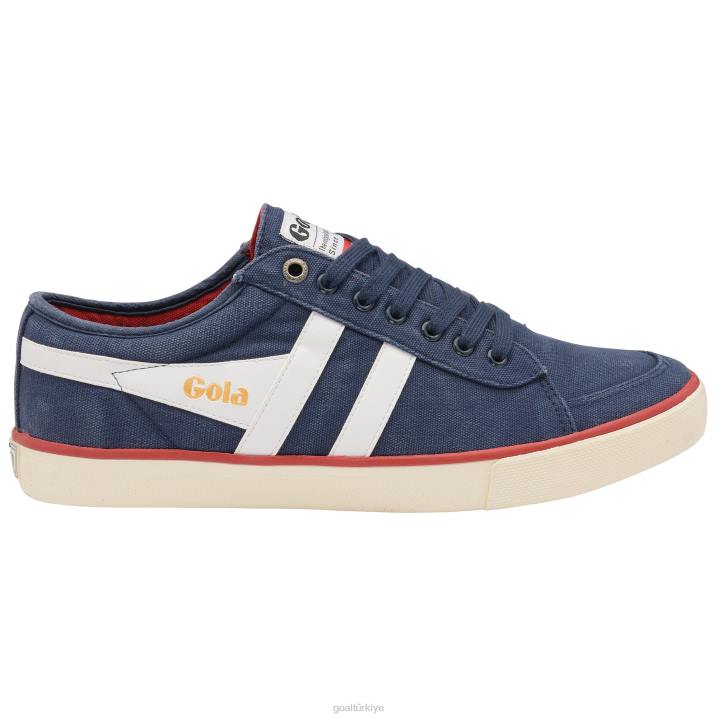 ayakkabı Z2PF92 erkekler Gola vegan klasikleri comet plimsoll spor ayakkabı 4 lacivert/beyaz
