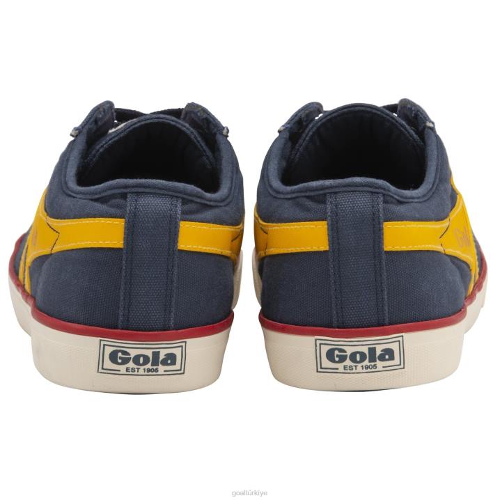 ayakkabı Z2PF93 erkekler Gola vegan klasikleri comet plimsoll spor ayakkabı 4 lacivert/güneş/kırmızı