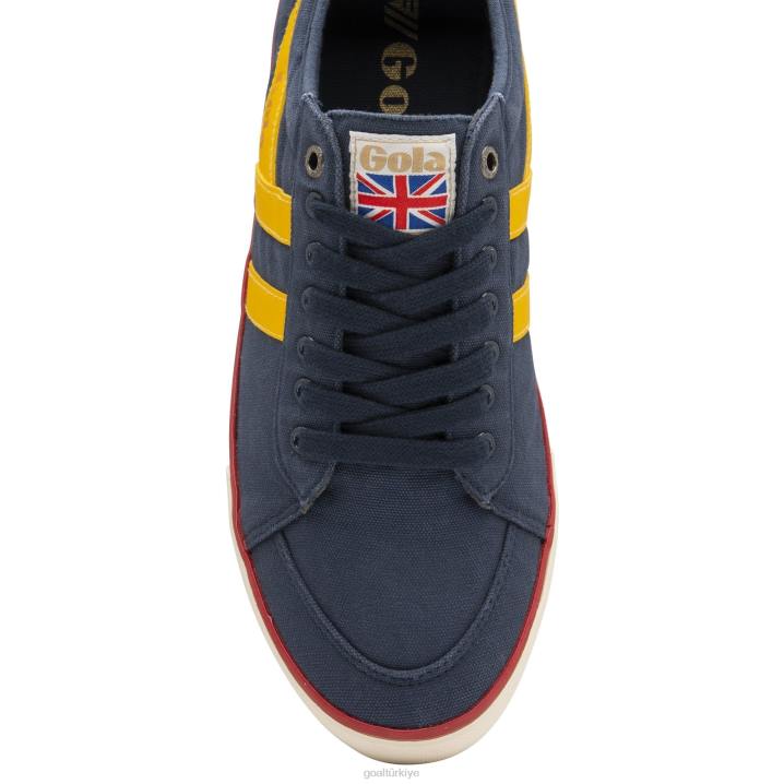 ayakkabı Z2PF93 erkekler Gola vegan klasikleri comet plimsoll spor ayakkabı 4 lacivert/güneş/kırmızı
