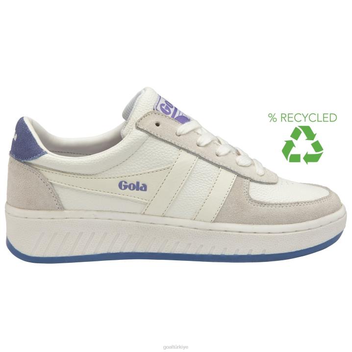 ayakkabı Z2PF590 kadınlar Gola klasik grandslam '88 spor ayakkabı beyaz/lavanta