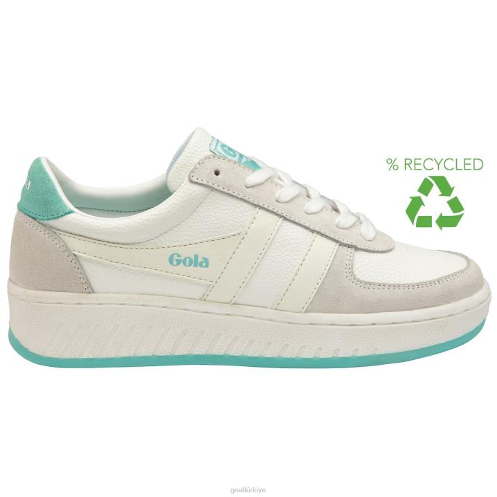 ayakkabı Z2PF591 kadınlar Gola klasik grandslam '88 spor ayakkabı beyaz/aruba