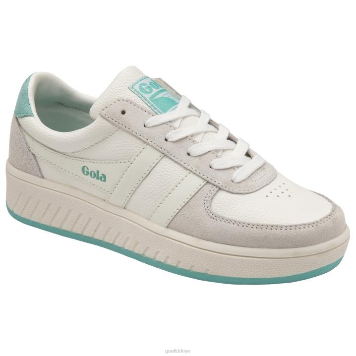 ayakkabı Z2PF591 kadınlar Gola klasik grandslam \'88 spor ayakkabı beyaz/aruba