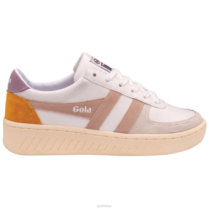 ayakkabı Z2PF618 kadınlar Gola klasik grandslam trident spor ayakkabı 11 beyaz/çiçek/zambak