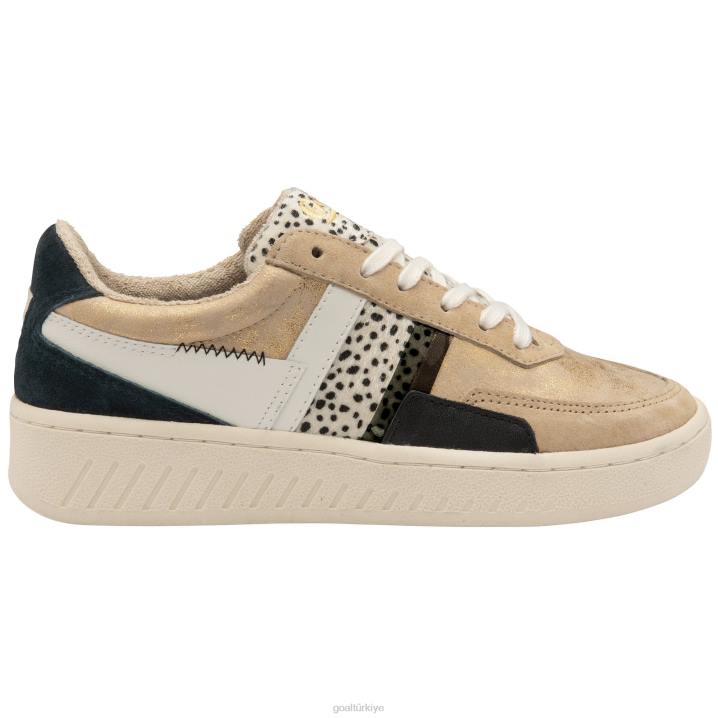 ayakkabı Z2PF626 kadınlar Gola klasik grandslam modu spor ayakkabı altın/çita/çoklu