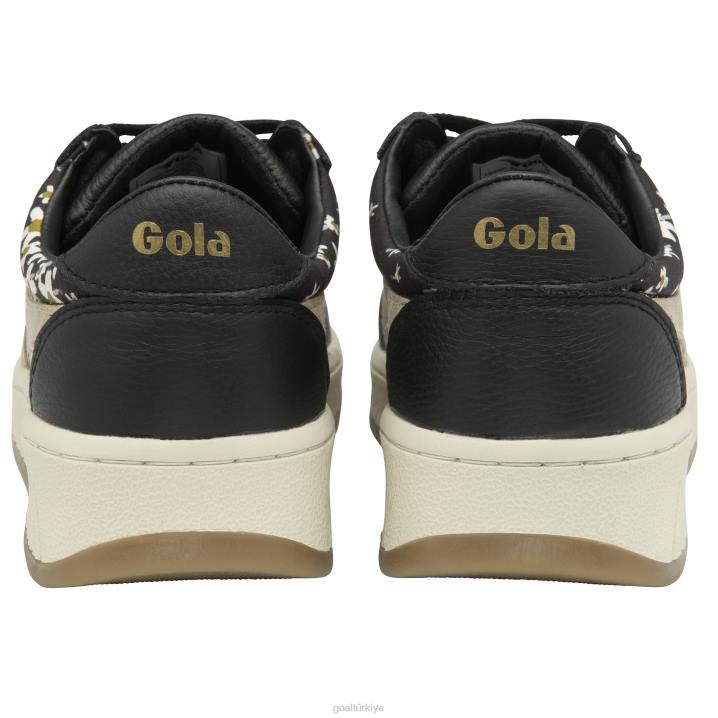 ayakkabı Z2PF641 kadınlar Gola klasik grandslam lbty sn spor ayakkabı siyah/altın/çoklu