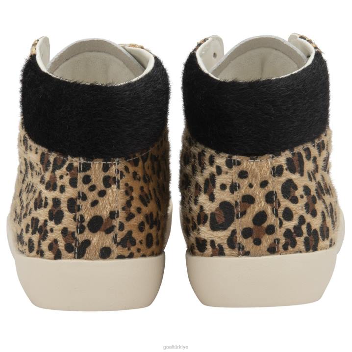 ayakkabı Z2PF300 kadınlar Gola klasik nova yüksek oasis spor ayakkabı kırık beyaz/leopar
