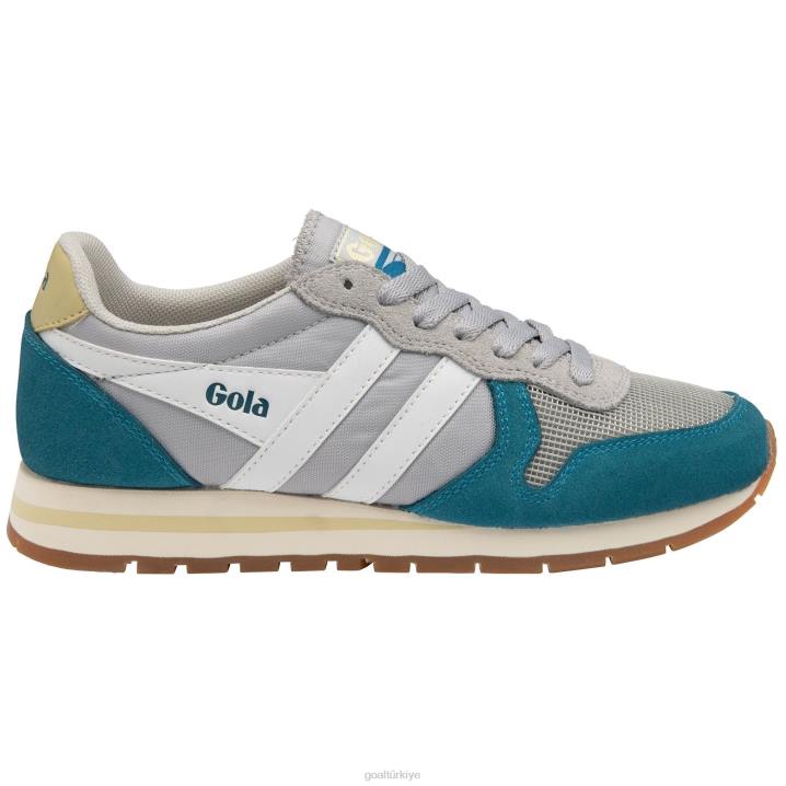 ayakkabı Z2PF321 kadınlar Gola klasik daytona spor ayakkabı açık gri/tavus kuşu/beyaz