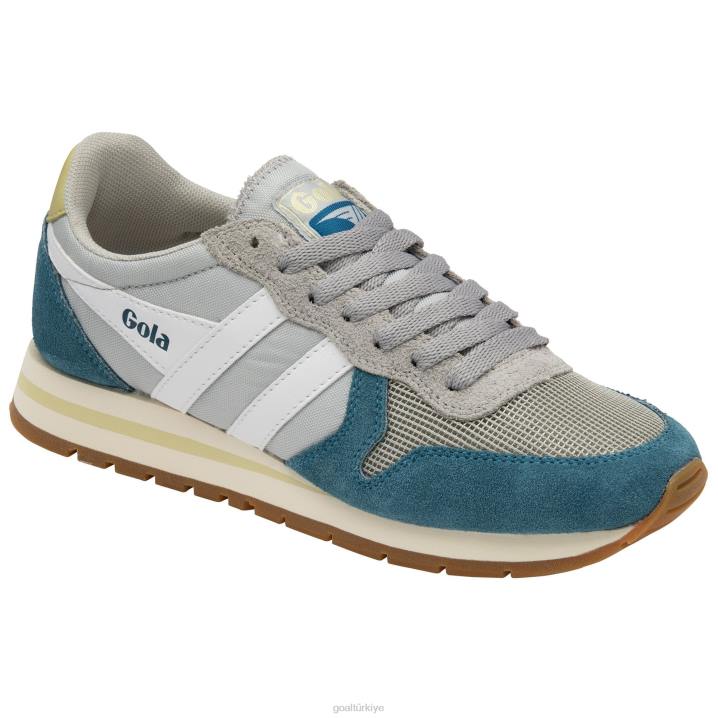 ayakkabı Z2PF321 kadınlar Gola klasik daytona spor ayakkabı açık gri/tavus kuşu/beyaz