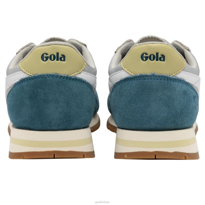 ayakkabı Z2PF321 kadınlar Gola klasik daytona spor ayakkabı açık gri/tavus kuşu/beyaz
