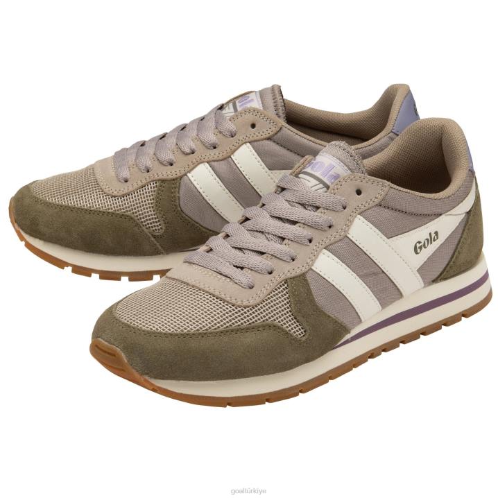 ayakkabı Z2PF322 kadınlar Gola klasik daytona spor ayakkabı tüy grisi/haki/kırık beyaz