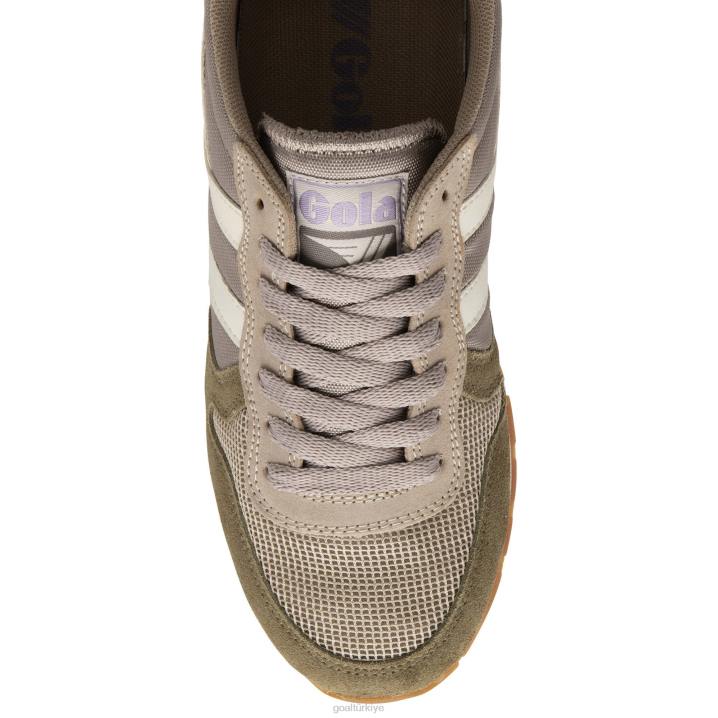 ayakkabı Z2PF322 kadınlar Gola klasik daytona spor ayakkabı tüy grisi/haki/kırık beyaz