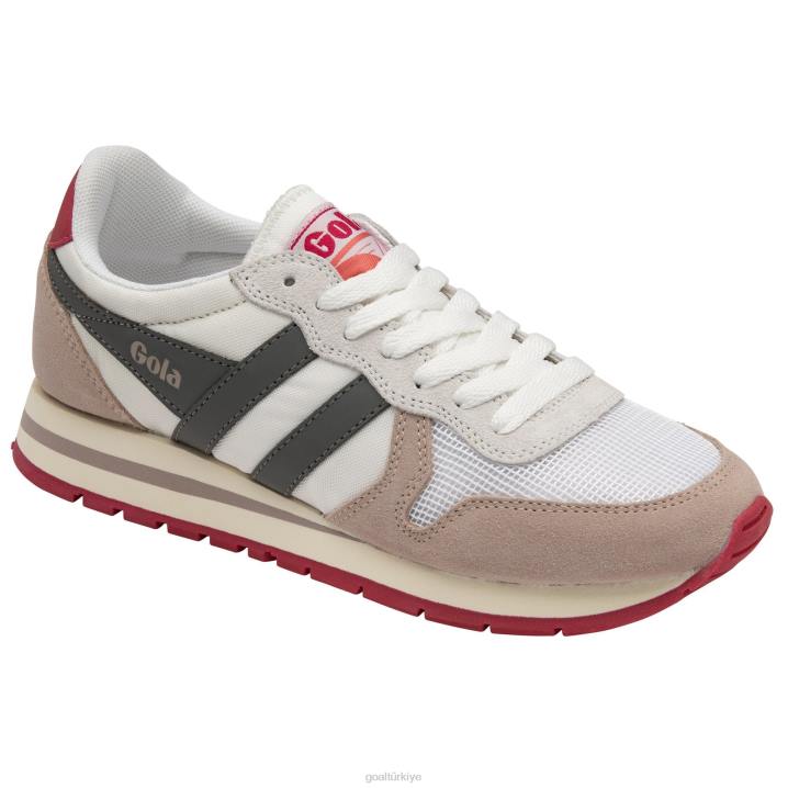 ayakkabı Z2PF323 kadınlar Gola klasik daytona spor ayakkabı beyaz/çiçek/kül