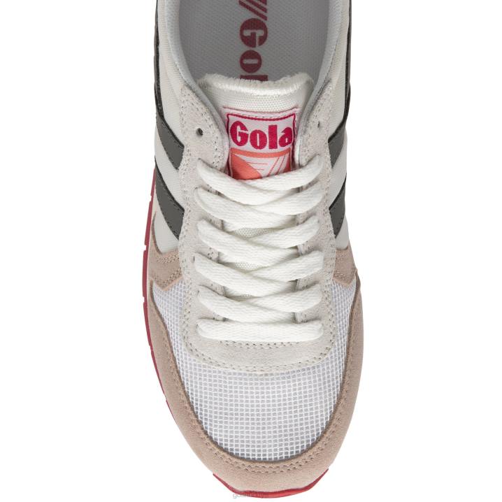 ayakkabı Z2PF323 kadınlar Gola klasik daytona spor ayakkabı beyaz/çiçek/kül