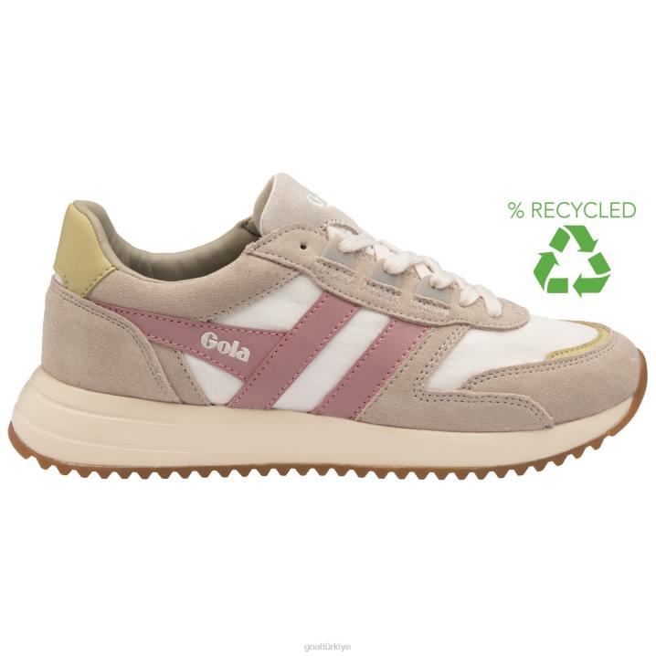 ayakkabı Z2PF340 kadınlar Gola klasik chicago spor ayakkabı kırık beyaz/tüy grisi/tozlu gül