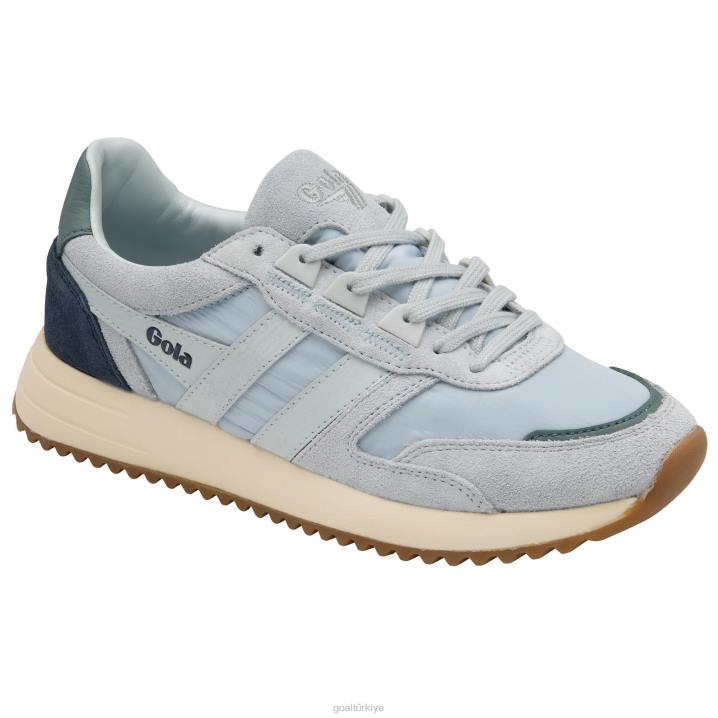 ayakkabı Z2PF341 kadınlar Gola klasik chicago spor ayakkabı buz mavisi/kayrak