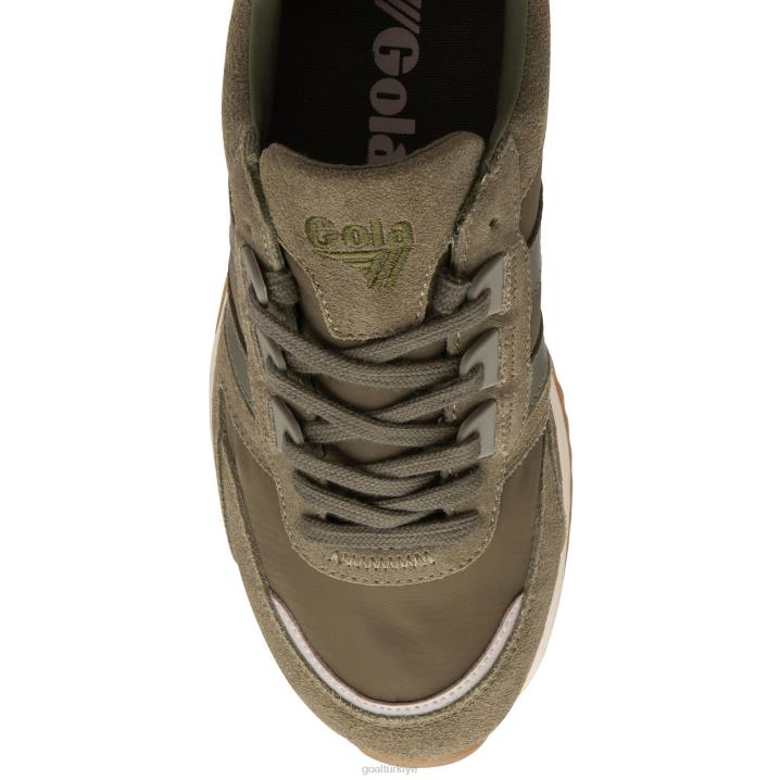 ayakkabı Z2PF342 kadınlar Gola klasik chicago spor ayakkabı haki/güneş