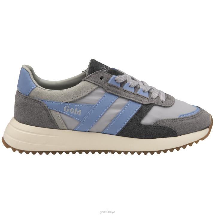 ayakkabı Z2PF343 kadınlar Gola klasik chicago spor ayakkabı açık gri/manzara mavisi