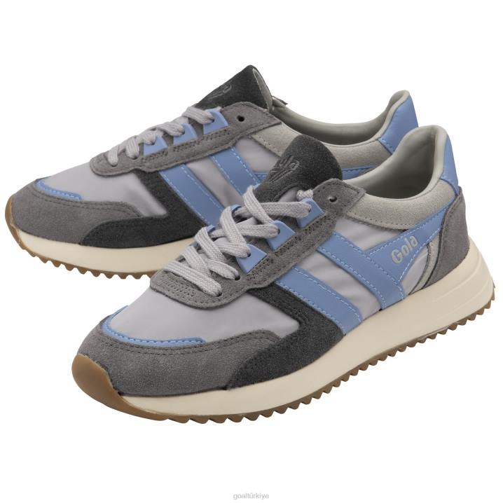 ayakkabı Z2PF343 kadınlar Gola klasik chicago spor ayakkabı açık gri/manzara mavisi