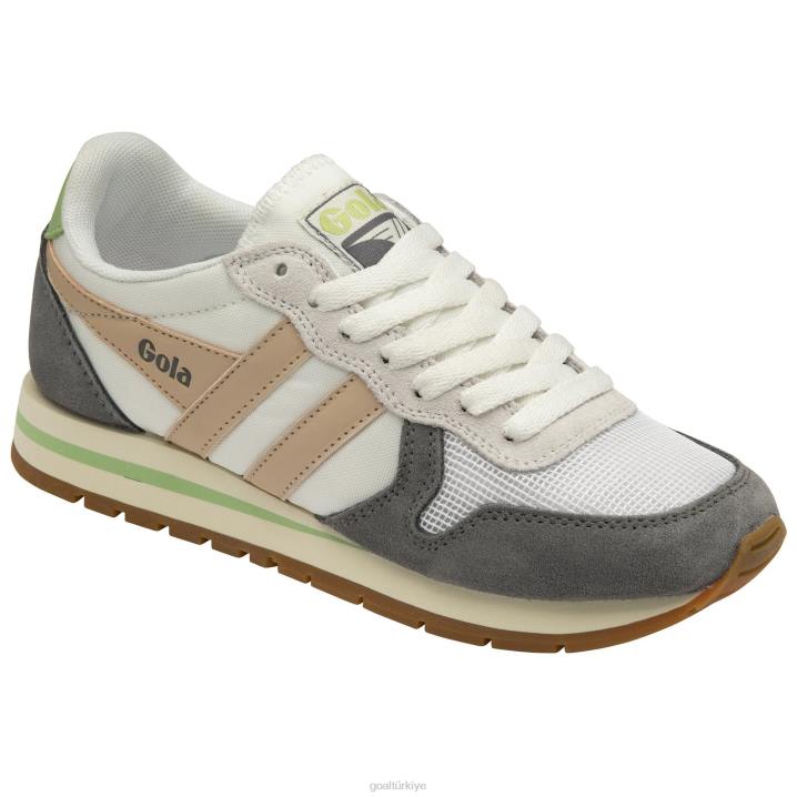ayakkabı Z2PF361 kadınlar Gola klasik daytona spor ayakkabı beyaz/inci pembesi/patina yeşili