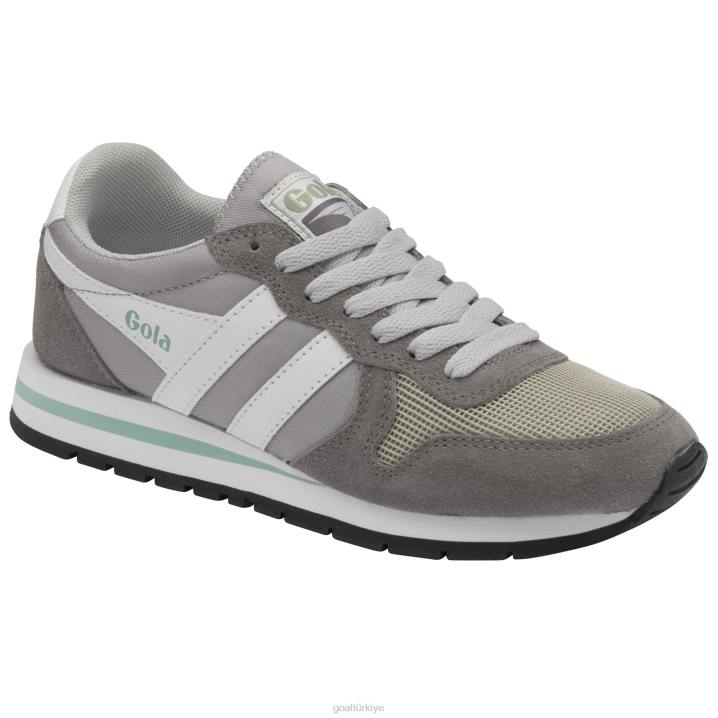 ayakkabı Z2PF362 kadınlar Gola klasik daytona spor ayakkabı açık gri/kül/beyaz