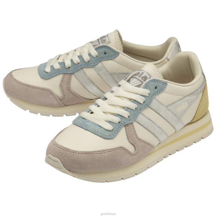 ayakkabı Z2PF366 kadınlar Gola klasik daytona kadranlı spor ayakkabı kırık beyaz/çiçek/gümüş/limon