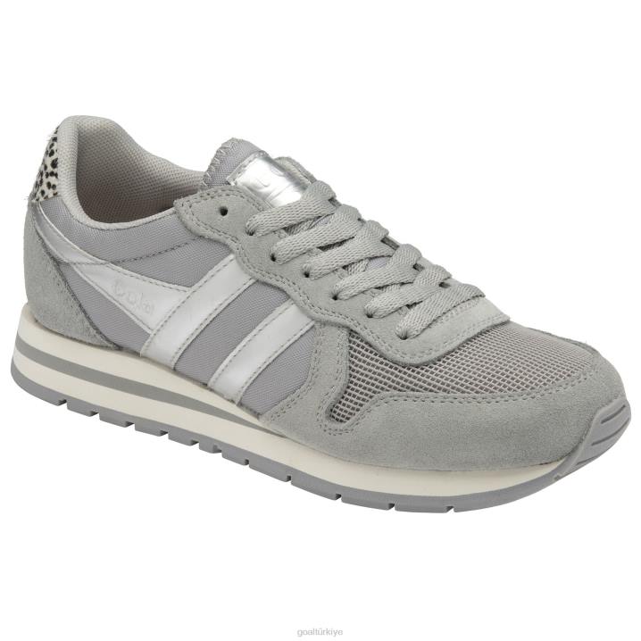 ayakkabı Z2PF374 kadınlar Gola klasik daytona jungle spor ayakkabı açık gri/çita