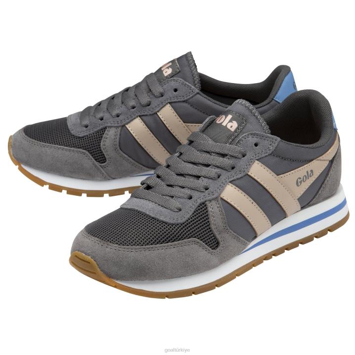 ayakkabı Z2PF375 kadınlar Gola klasik daytona spor ayakkabı gölge/çiçek/manzara mavisi