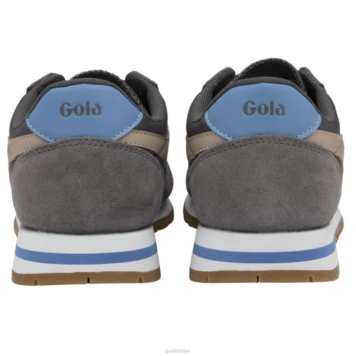 ayakkabı Z2PF375 kadınlar Gola klasik daytona spor ayakkabı gölge/çiçek/manzara mavisi