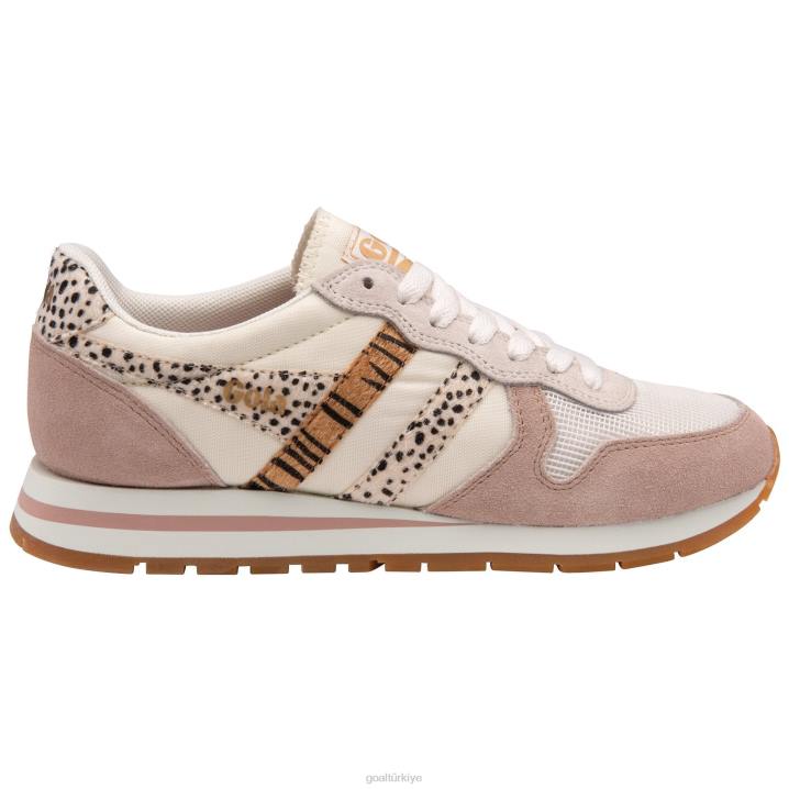 ayakkabı Z2PF376 kadınlar Gola klasik daytona safari spor ayakkabı kırık beyaz/çiçek
