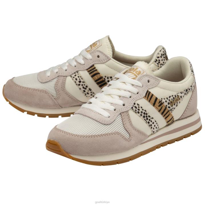 ayakkabı Z2PF376 kadınlar Gola klasik daytona safari spor ayakkabı kırık beyaz/çiçek