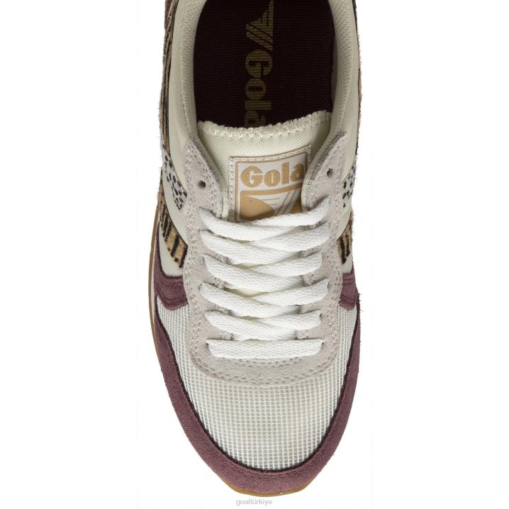 ayakkabı Z2PF377 kadınlar Gola klasik daytona safari spor ayakkabı kırık beyaz/windsor şarabı