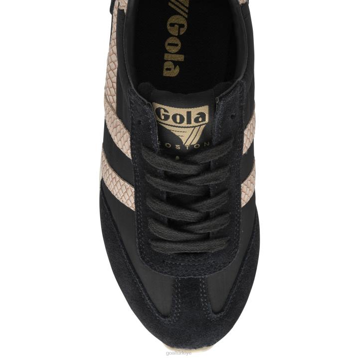 ayakkabı Z2PF393 kadınlar Gola klasik boston \'78 yılan spor ayakkabı siyah/pembe