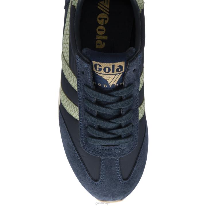 ayakkabı Z2PF394 kadınlar Gola klasik boston \'78 yılan spor ayakkabı donanma/bilge