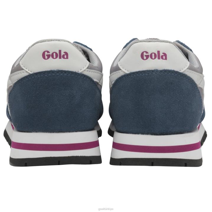 ayakkabı Z2PF416 kadınlar Gola klasik daytona spor ayakkabı açık gri/baltık/beyaz
