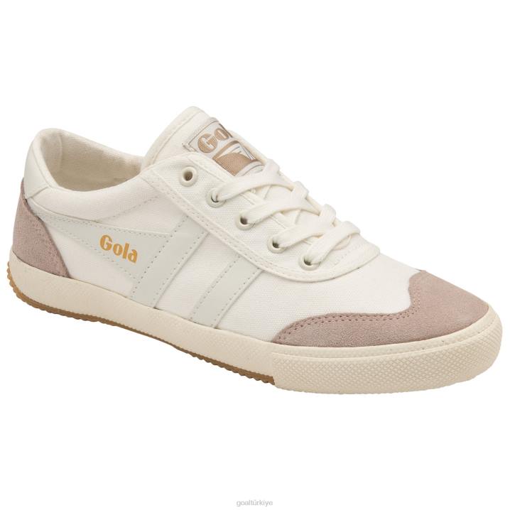 ayakkabı Z2PF424 kadınlar Gola klasik badminton voleybolu plimsoll spor ayakkabı kırık beyaz/çiçek