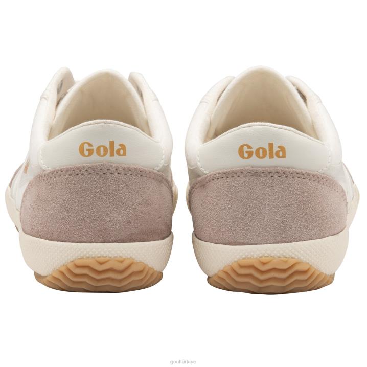 ayakkabı Z2PF424 kadınlar Gola klasik badminton voleybolu plimsoll spor ayakkabı kırık beyaz/çiçek