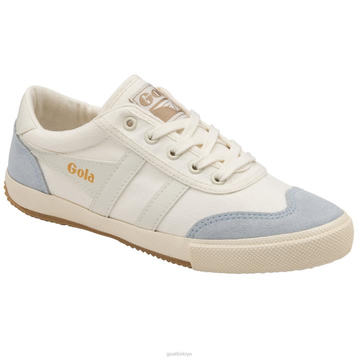 ayakkabı Z2PF425 kadınlar Gola klasik badminton voleybolu plimsoll spor ayakkabı kırık beyaz/buz mavisi