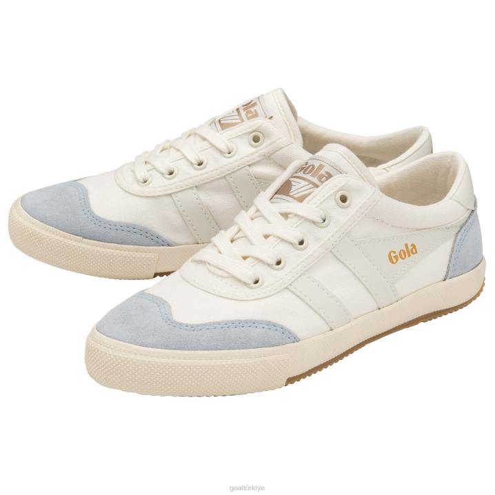 ayakkabı Z2PF425 kadınlar Gola klasik badminton voleybolu plimsoll spor ayakkabı kırık beyaz/buz mavisi