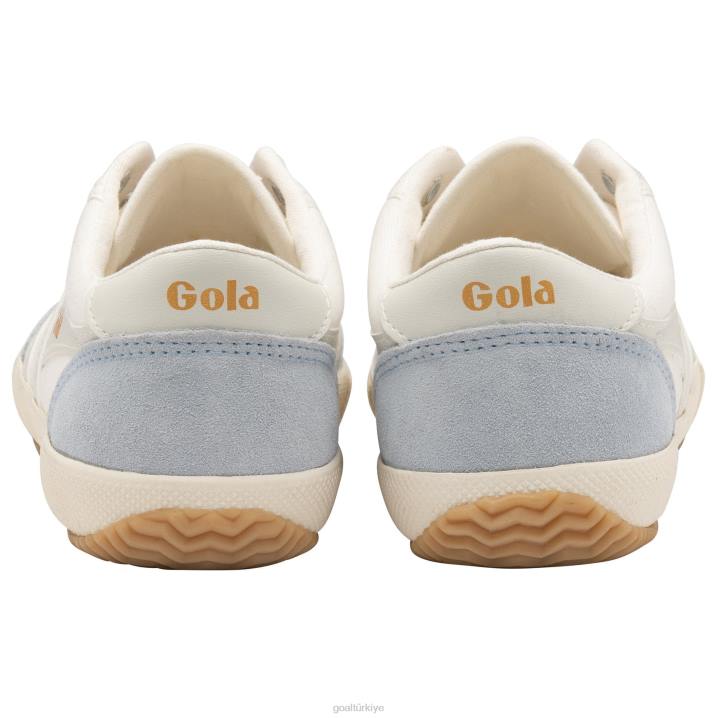 ayakkabı Z2PF425 kadınlar Gola klasik badminton voleybolu plimsoll spor ayakkabı kırık beyaz/buz mavisi