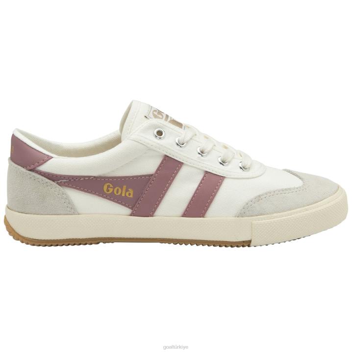 ayakkabı Z2PF493 kadınlar Gola klasik badminton plimsoll spor ayakkabı kırık beyaz/tozlu gül