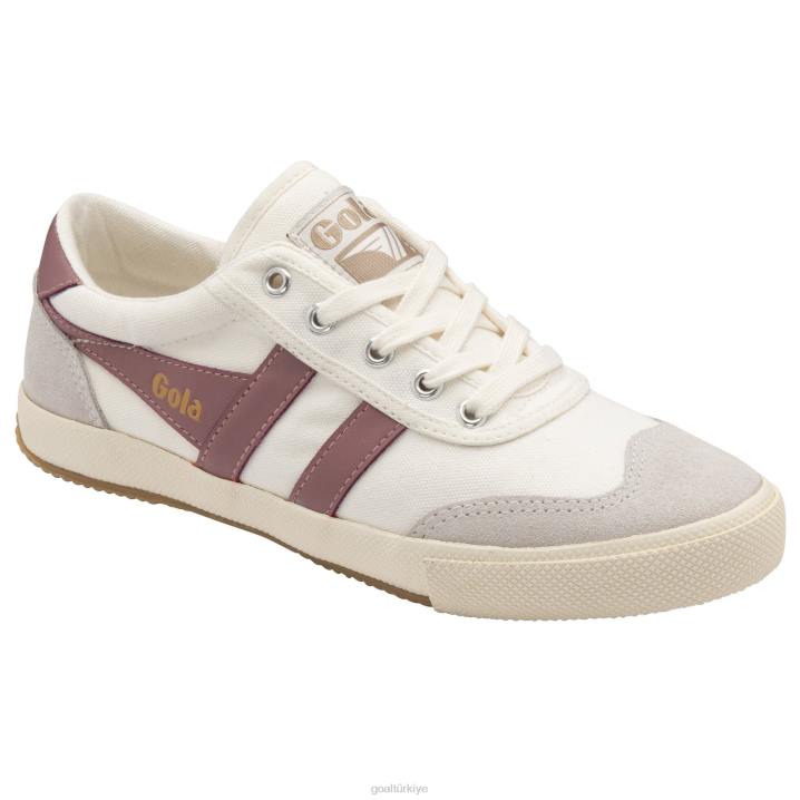 ayakkabı Z2PF493 kadınlar Gola klasik badminton plimsoll spor ayakkabı kırık beyaz/tozlu gül