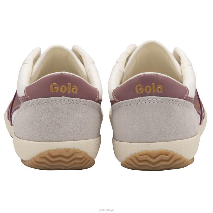 ayakkabı Z2PF493 kadınlar Gola klasik badminton plimsoll spor ayakkabı kırık beyaz/tozlu gül