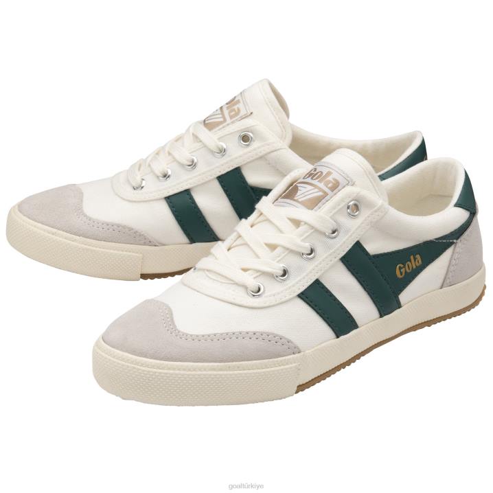 ayakkabı Z2PF494 kadınlar Gola klasik badminton plimsoll spor ayakkabı kırık beyaz/turuncu