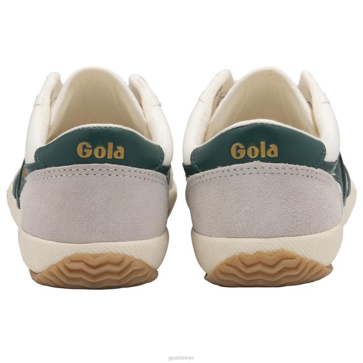 ayakkabı Z2PF494 kadınlar Gola klasik badminton plimsoll spor ayakkabı kırık beyaz/turuncu