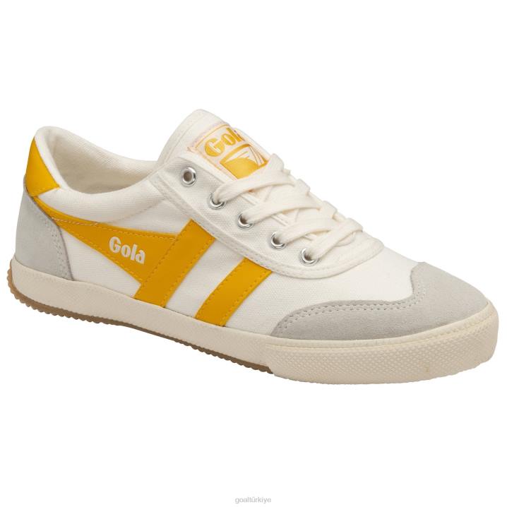 ayakkabı Z2PF513 kadınlar Gola klasik badminton spor ayakkabıları kırık beyaz/güneş
