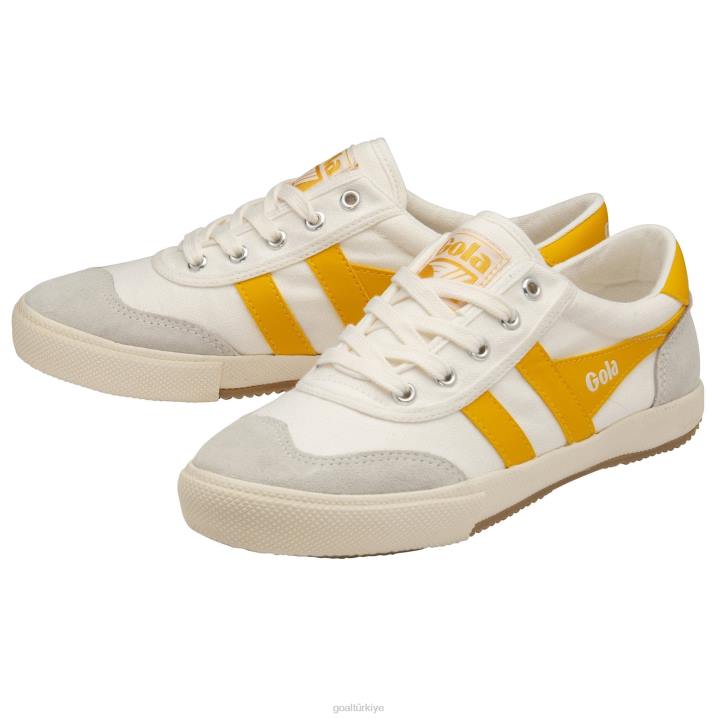 ayakkabı Z2PF513 kadınlar Gola klasik badminton spor ayakkabıları kırık beyaz/güneş