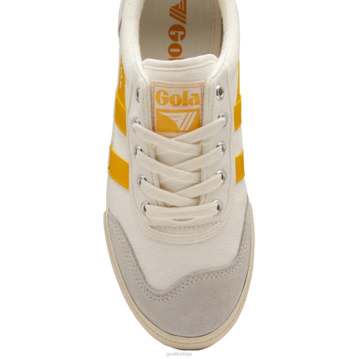 ayakkabı Z2PF513 kadınlar Gola klasik badminton spor ayakkabıları kırık beyaz/güneş