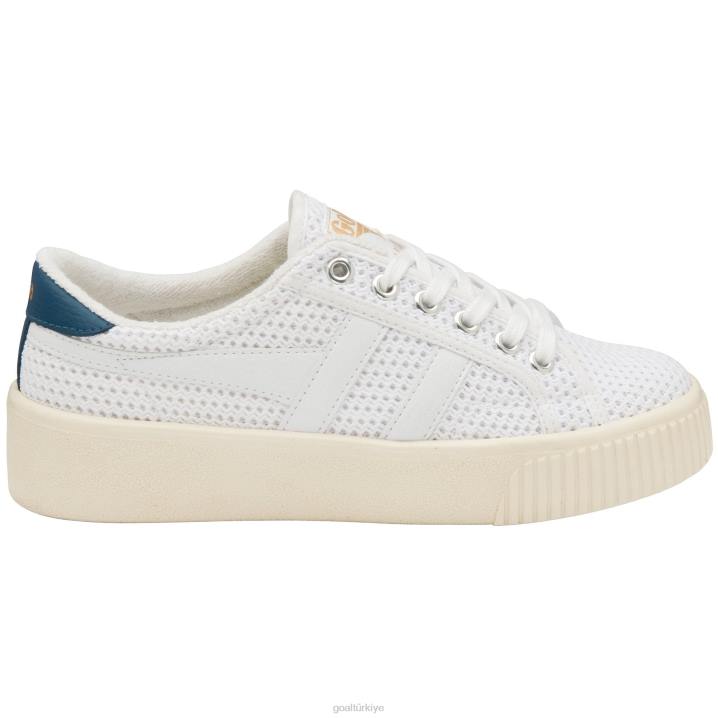 ayakkabı Z2PF678 kadınlar Gola classics baseline mark cox file spor ayakkabı beyaz/eski mavi
