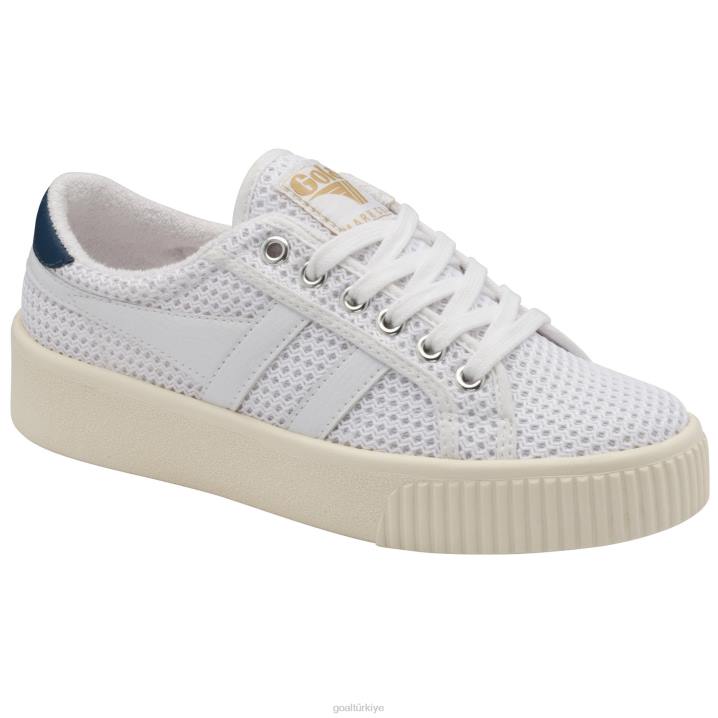 ayakkabı Z2PF678 kadınlar Gola classics baseline mark cox file spor ayakkabı beyaz/eski mavi
